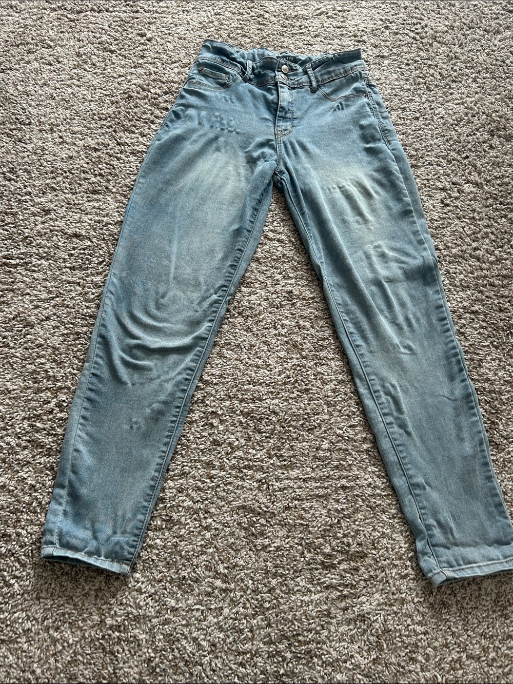 High-Rise Light Blue Women's Slim Jeans